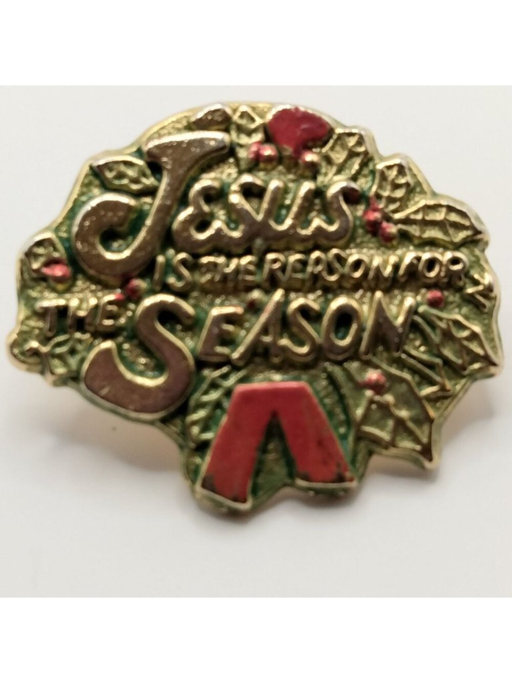 Christian Pin Jesus Reason For Season Holiday Theme Badge Christmas Pinback